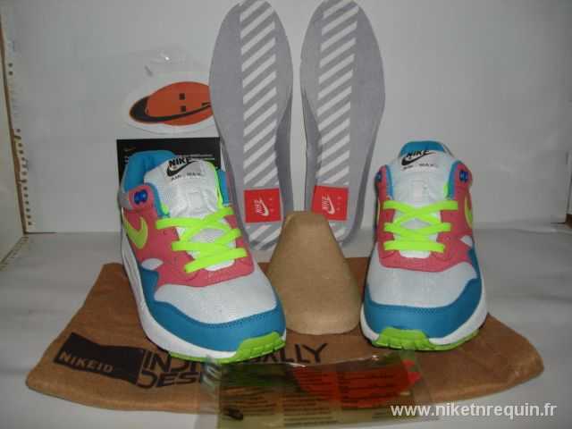 nouvelles Nike Air Max 87 blanc rose bleu vert chaussures pas cher de 36 a 40 41 a 46 (1)